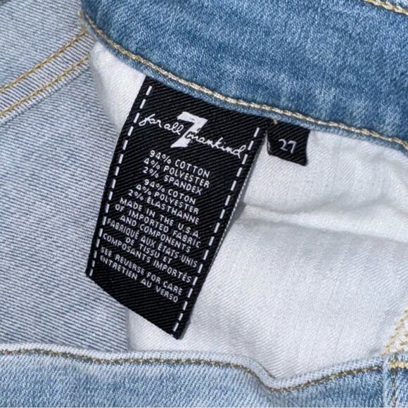 7 FOR ALL MANKIND Women’s Josefina Distressed Skinny Boyfriend Jeans - Picture 3 of 9